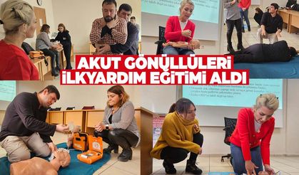 AKUT gönüllüleri ilkyardım eğitimi aldı