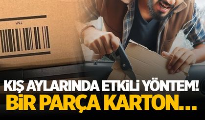 Arabanızın camına bir parça karton... Kış aylarında etkili yöntem