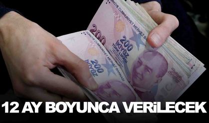 Yılın 12 ayı boyunca verilecek… 1250 TL tutarında… Tek yapmanız gereken başvurmak!