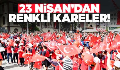 Manisa’da 23 Nisan’dan renkli kareler!