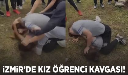 İzmir’de ortaokulda şok anlar: Kız öğrenciler saç saça kavga etti