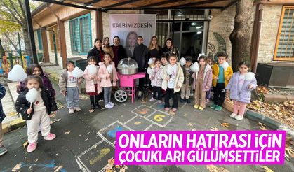 Zeyrek ve Durbay için çocuklara pamuk şeker hayrı