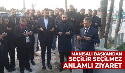 Manisalı başkandan seçilir seçilmez anlamlı ziyaret