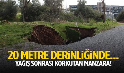 20 metre derinliğinde… Ege’de yağışlardan sonra ortaya çıktı!