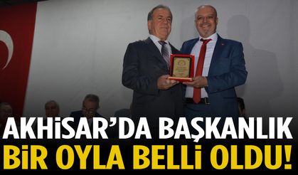 Akhisar’da başkanlık bir oyla belli oldu!