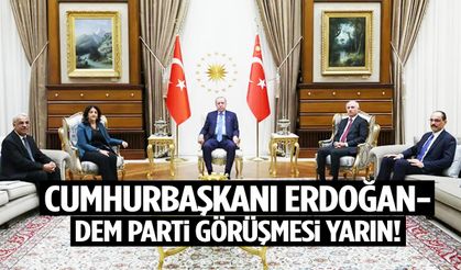 Cumhurbaşkanı Erdoğan-DEM Parti görüşmesi yarın!