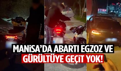 Manisa’da abartı egzoz ve yüksek ses denetiminde ceza yağdı!