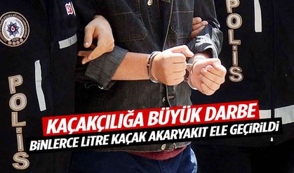 Manisa’da kaçak sigara ve binlerce litre kaçak akaryakıt ele geçirildi!