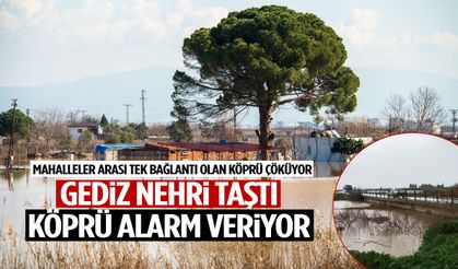 Manisa’da mahalleler arası tek bağlantı noktası olan köprü çöküyor!