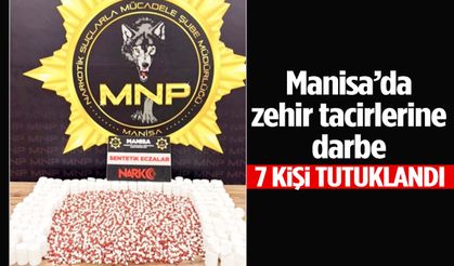 Manisa’da zehir tacirlerine darbe: 7 tutuklama