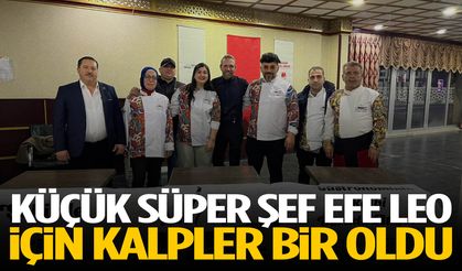 Manisa’da iyilik gecesi… Küçük süper şef Efe Leo için kalpler bir oldu