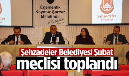 Şehzadeler Belediyesi Şubat meclisi toplandı… 18 madde karara bağlandı