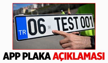 Bakan Çiftçi'den APP plaka açıklaması