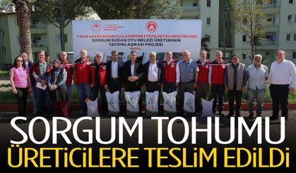 Sorgum tohumu üreticilere teslim edildi
