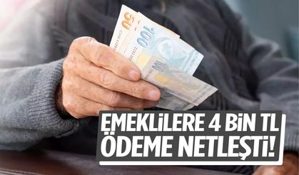Emeklilere 4 bin TL ödeme netleşti!