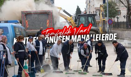 Kentsel dönüşüm çalışmalarının sürdüğü mahallelerde temizlik