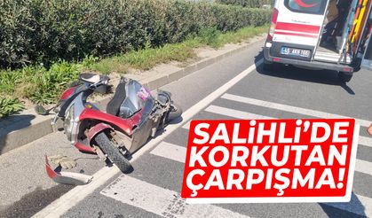 Salihli’de korkutan çarpışma! Yaralılar var…