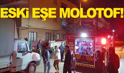 Eski eşinin evine Molotof attı… Korku dolu dakikalar!