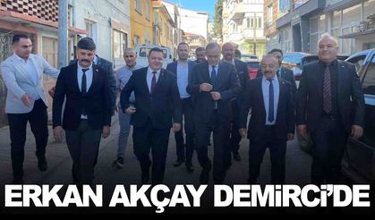 MHP’li Akçay’dan Demirci’de temaslar!