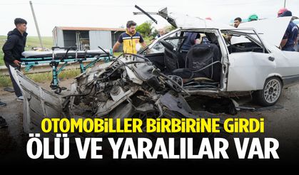 Otomobiller birbirine girdi: 2 ölü, 7 yaralı