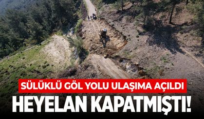 Sülüklü Göl yolu ulaşıma açıldı
