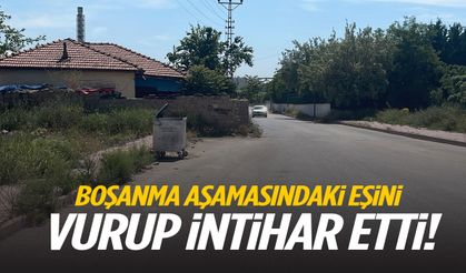 Boşanma aşamasındaki eşini vurup intihar etti!