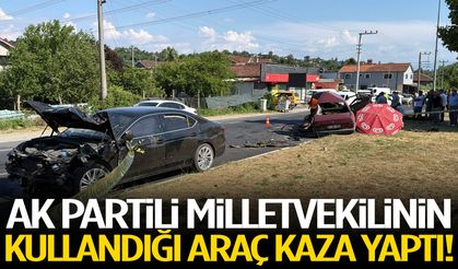 AK Partili Milletvekilinin kullandığı araç kaza yaptı!