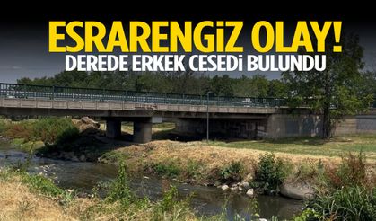 Esrarengiz olay! Derede erkek cesedi bulundu