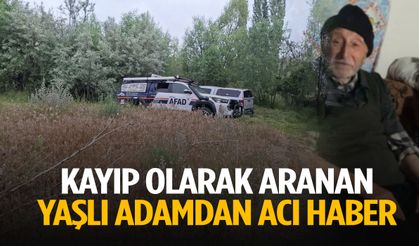 Kayıp olarak aranan yaşlı adamdan acı haber!
