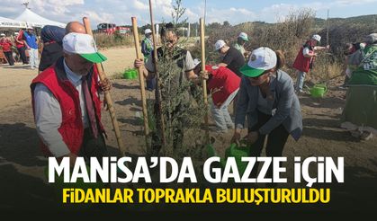 Manisa’da binlerce fidan Gazze’de yitirilen canlar için dikildi