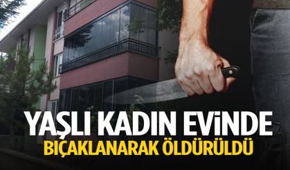 Yaşlı kadın evinde bıçaklanarak öldürüldü