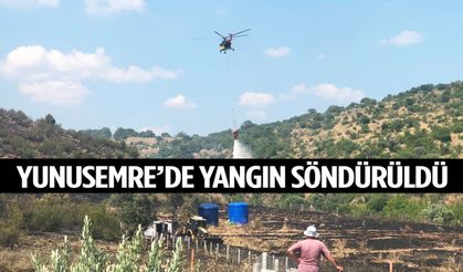 Yunusemre’de makilik yangını söndürüldü!