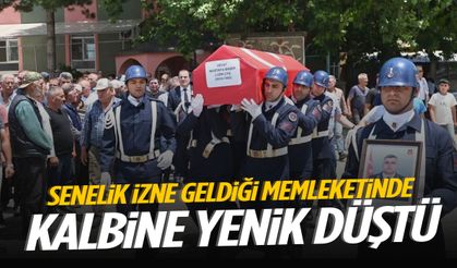 Senelik izne geldiği memleketinde kalbine yenik düştü!