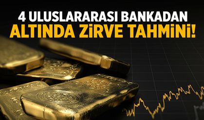 Altını yüksekten alanlar bunu bekliyordu! 4 dev bankadan yeni zirve tahmini