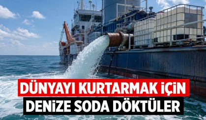 Dünyayı kurtarmak için denize 62 bin litre soda döktüler