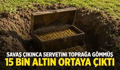 Savaş çıkınca toprağa gömmüş... 15 bin sikke bulundu