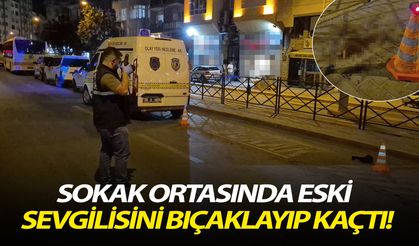 Sokak ortasında eski sevgilisini bıçaklayıp kaçtı!
