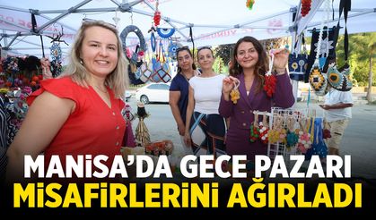 Yunusemre'de gece pazarı misafirlerini ağırladı