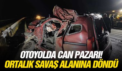 Otoyolda can pazarı! Ortalık savaş alanına döndü