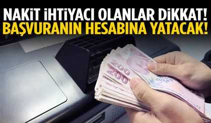 Faizsiz 100 bin TL! Başvuranın hesabına yatıyor