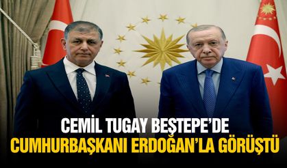 Cemil Tugay Beştepe’de Cumhurbaşkanı Erdoğan’la görüştü