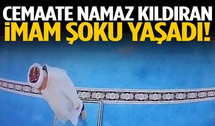 Cemaate namaz kıldıran imam şoku yaşadı!