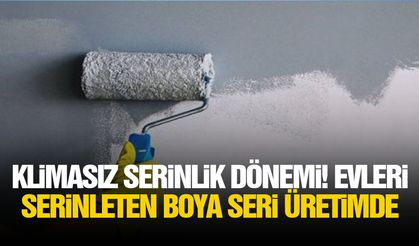Klimasız serinlik dönemi! Evleri serinleten boya seri üretimde