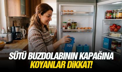 Sütü buzdolabının kapağına koyanlar dikkat!