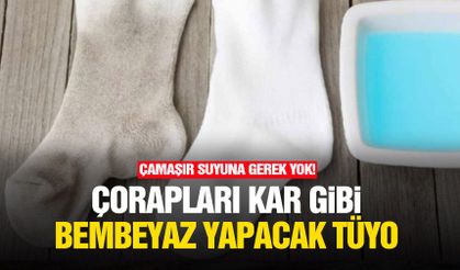 Çamaşır suyuna gerek yok: Çorapları kar gibi bembeyaz yapacak tüyo