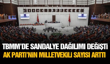 TBMM'de sandalye dağılımı değişti!