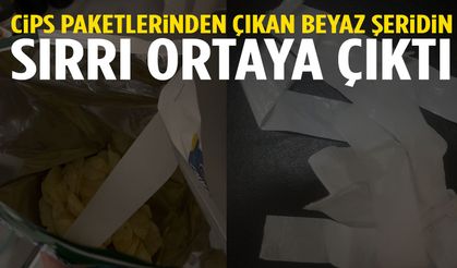 Cips paketlerinden çıkan beyaz şeridin sırrı ortaya çıktı
