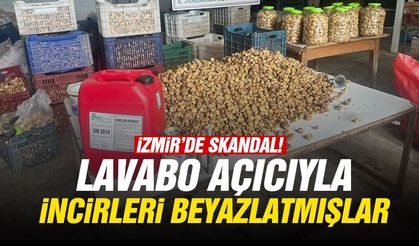 Ödemişlileri zehirleyeceklerdi... İnciri lavabo açıcı ile beyazlatmışlar!