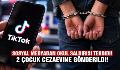 Sosyal medyadan okul saldırısı tehdidi! 2 çocuk tutuklandı
