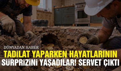 Tadilat yaparken hayatlarının sürprizini yaşadılar! Servet çıktı...